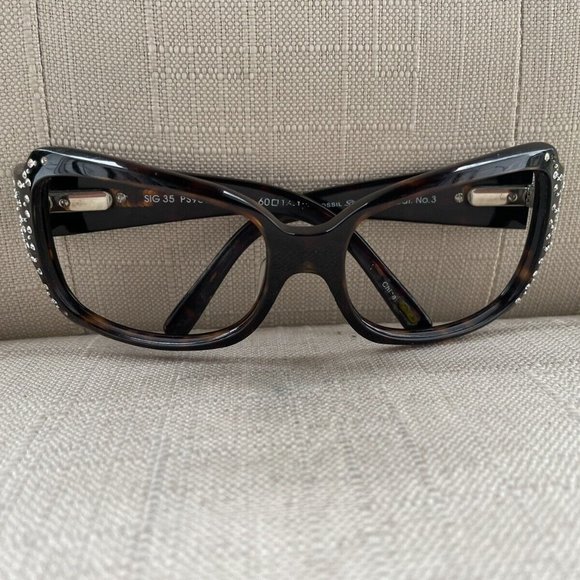Fossil Signature Women Eyeglasses/sunglasses Frame Dark Tortoise Glasses 60[]14 - Picture 3 of 12